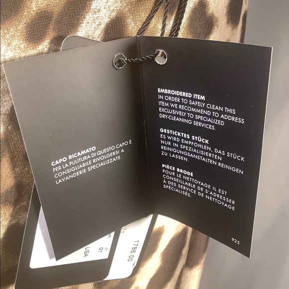 Dolce & Gabbana $1795 NWT Leopard Jeweled Skirt 4 - Picture 10 of 12